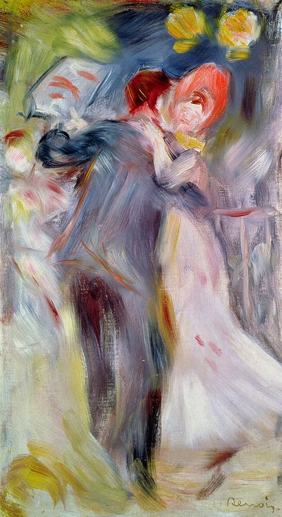 El baile en el campo, c.1882-3 de Pierre Auguste Renoir