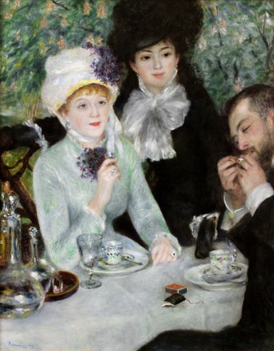 El fin del almuerzo, 1879 de Pierre Auguste Renoir