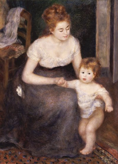 El primer paso, 1876 de Pierre Auguste Renoir