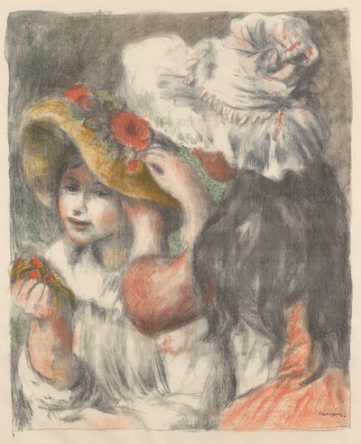 El sombrero con flores Le Chapeau Épinglé, 1898 de Pierre Auguste Renoir