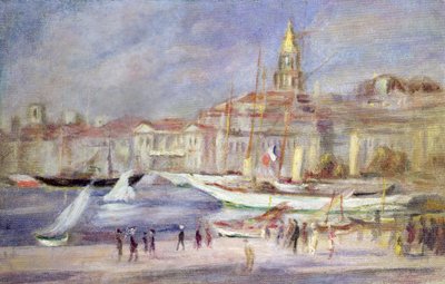 El viejo puerto de Marsella, c.1912 de Pierre Auguste Renoir