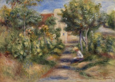 El jardín del pintor, Cagnes, c.1908 (óleo sobre lienzo) de Pierre Auguste Renoir