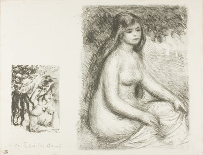 El Sombrero Prendido y el Bañista de Pierre Auguste Renoir