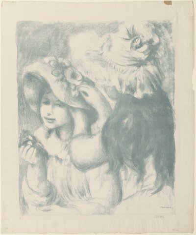 El sombrero clavado, segunda placa de Pierre Auguste Renoir