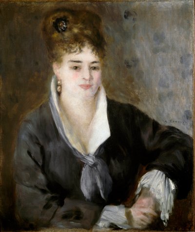 La dama de negro de Pierre Auguste Renoir