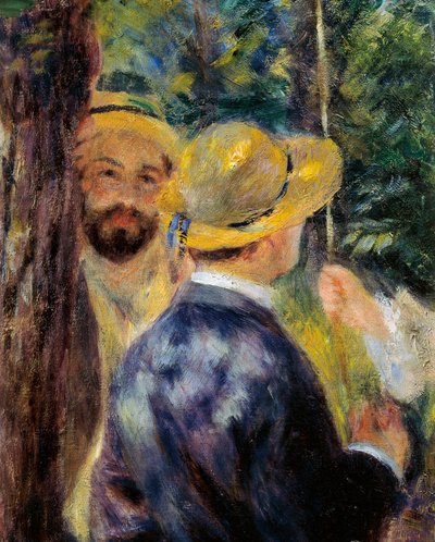 El columpio (detalle). Retrato de Norbert Goeneutte, pintor francés de Pierre Auguste Renoir