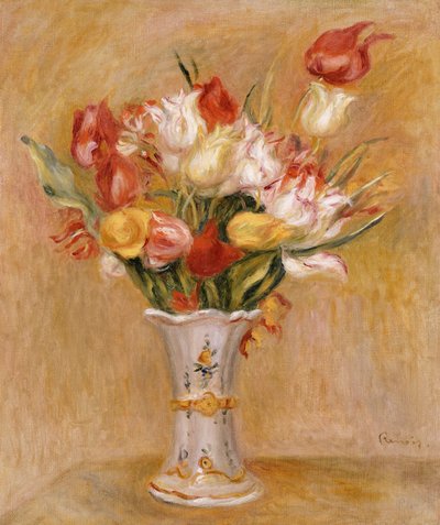 Tulipanes de Pierre Auguste Renoir