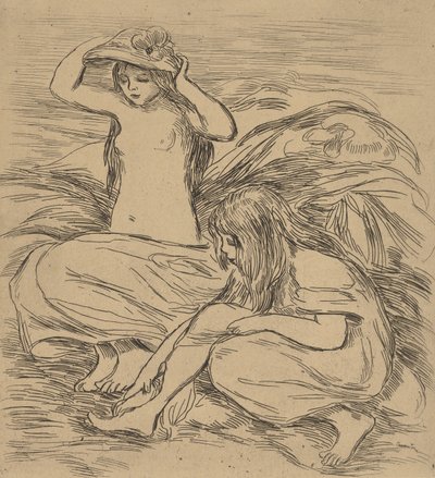 Dos Bañistas, 1895 de Pierre Auguste Renoir