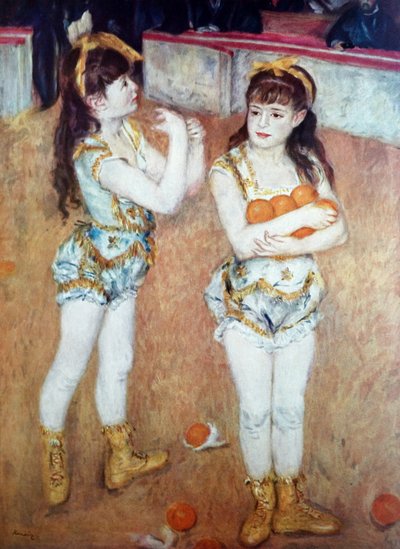 Dos niñas de circo de Pierre Auguste Renoir
