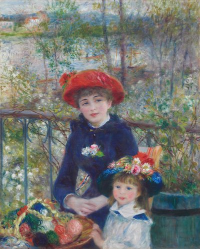 Dos hermanas (en la terraza) de Pierre Auguste Renoir
