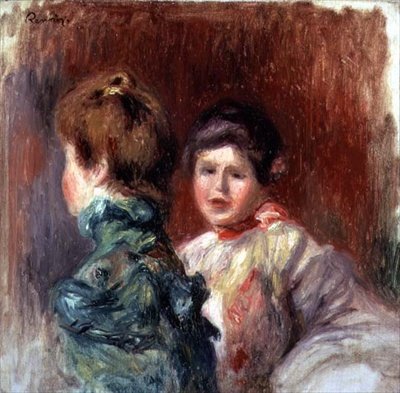 Cabezas de Dos Mujeres de Pierre Auguste Renoir
