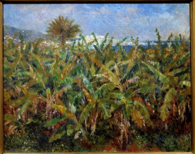 Un campo de plátanos de Pierre Auguste Renoir