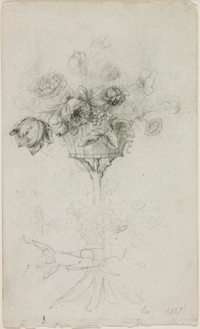 Jarrón de flores de Pierre Auguste Renoir