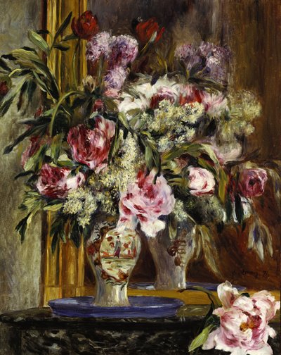 Jarrón de flores, 1871 de Pierre Auguste Renoir