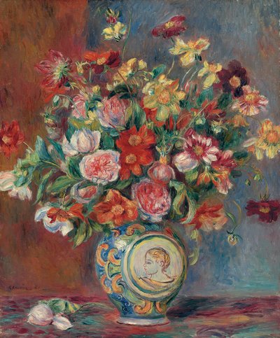 Jarrón con flores, 1881 de Pierre Auguste Renoir