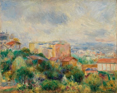 Vista desde Montmartre (Vue de Montmartre) de Pierre Auguste Renoir