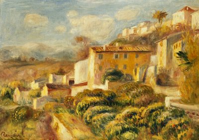 Vista de la oficina de correos, Cagnes de Pierre Auguste Renoir