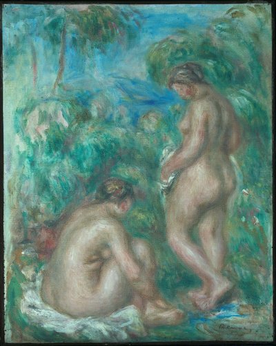 Mujer bañándose de Pierre Auguste Renoir