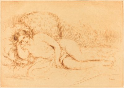 Mujer reclinada, 1906 de Pierre Auguste Renoir