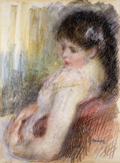 Mujer sentada, 1879 de Pierre Auguste Renoir