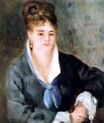 Mujer de negro, 1876 de Pierre Auguste Renoir