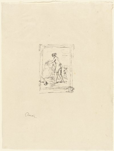 Mujer con parra, 2ª variante de Pierre Auguste Renoir