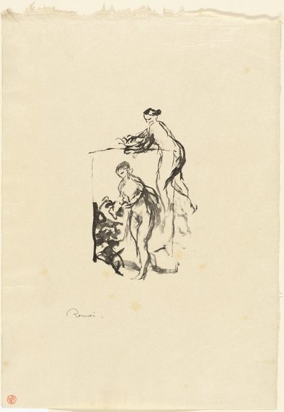 Mujer con vid, tercera variante de Pierre Auguste Renoir