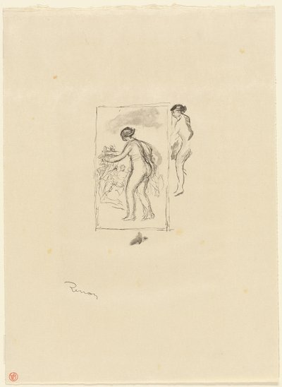 Mujer con vid, cuarta variante de Pierre Auguste Renoir
