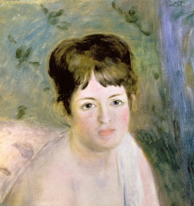 Cabeza de Mujer, c.1876 de Pierre Auguste Renoir