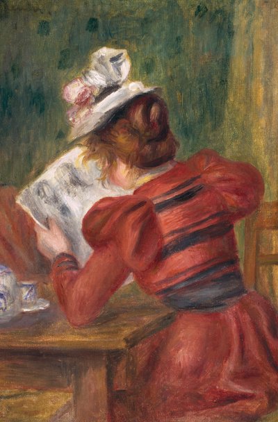 Joven Chica Leyendo, 1897 de Pierre Auguste Renoir