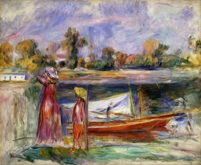 Jóvenes en Argenteuil, c. 1896 de Pierre Auguste Renoir