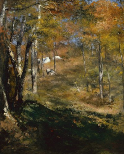 Árboles jóvenes en el bosque de Pierre Auguste Renoir