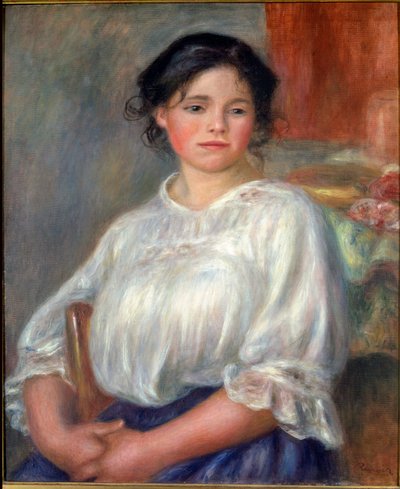 Joven sentada de Pierre Auguste Renoir