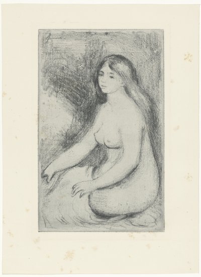 Mujer desnuda sentada
Baigneuse assise de Pierre Auguste Renoir