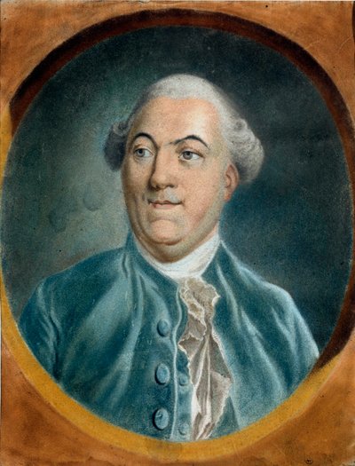 Retrato de Jacques Necker (1732-1804) Ministro Pintura al pastel de Pierre Baudemant (1729-1808) Siglo XVIII Troyes musee des Beaux Arts de Pierre Baudemant