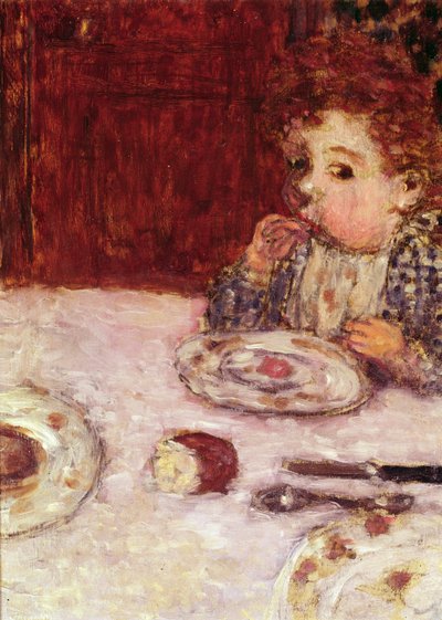 Un niño en la mesa, c.1897 de Pierre Bonnard