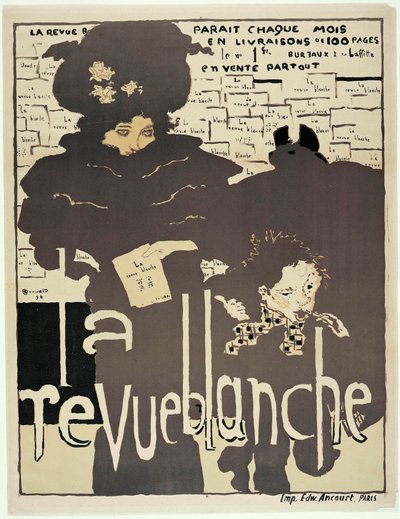 Cartel de prensa de ""La Revue blanche"". Retrato de Misia Sert (1872-1950) (?). Obra de Pierre Bonnard (1867-1947) de Pierre Bonnard