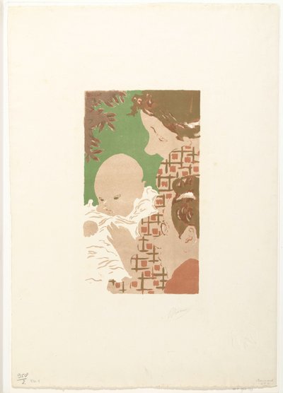 Andrée Terasse con su hijo Jean y su hermano Pierre Bonnard
Escena de familia de Pierre Bonnard