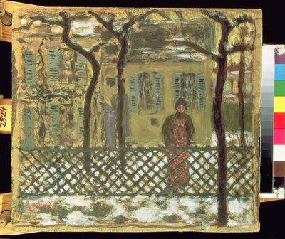 En la cerca, 1895 de Pierre Bonnard