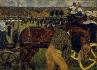 En el hipódromo o Carreras en Longchamp de Pierre Bonnard