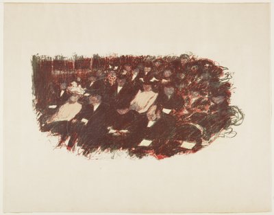 En el teatro, c. 1897-1898 (publicado 1899) de Pierre Bonnard