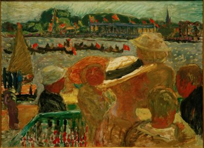 Vista desde la casa de ferris de Uhlenhorst hacia el Alster exterior con St. Johannis de Pierre Bonnard