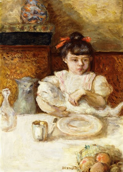 Niño y Gatos, c.1906 de Pierre Bonnard