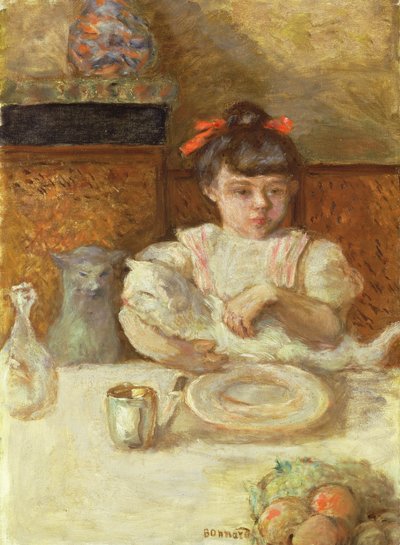 Niño con gatos, c.1906 de Pierre Bonnard
