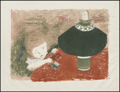 Niño con lámpara de Pierre Bonnard