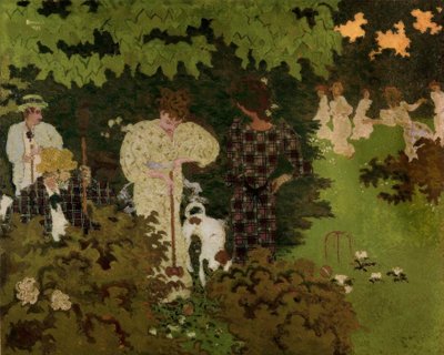 Crepúsculo o La partida de croquet de Pierre Bonnard