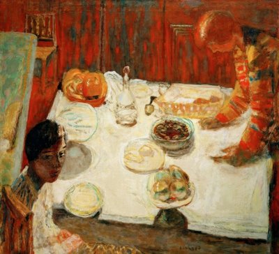 El mantel blanco de Pierre Bonnard