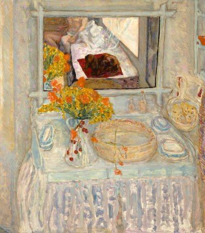 Tocador con espejo, c.1913 de Pierre Bonnard