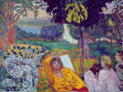 Tarde (o Siesta o En un jardín del sur) 1914 de Pierre Bonnard