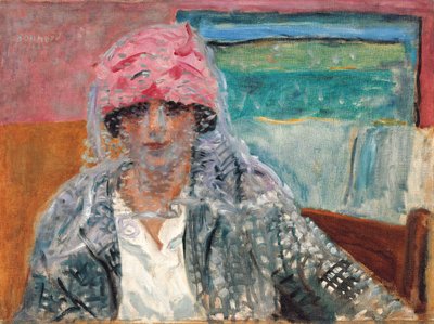 Mujer con velo (Mme Lucienne Dupuy de Frenelle), c.1917 de Pierre Bonnard